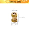 thumbnail image 2 of HUGFEGWE M2x5mm Female Thread Knurled Nuts,200PCS Hx3.5mm OD Brass Threaded Insert Embedment Nuts Hydraulic Welded Joint Injection Molding Assortment Kit for 3D Printing Injection Molding CJB91-25056, 2 of 7