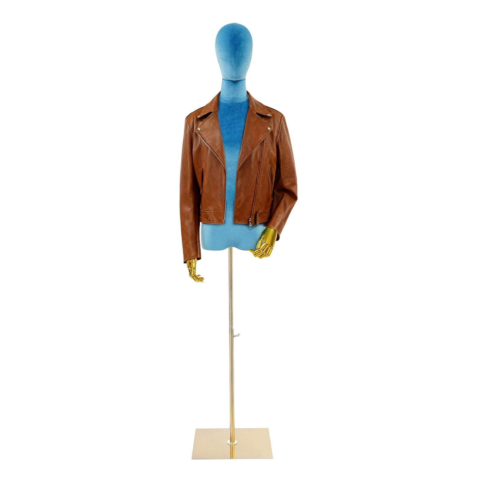 Dress Form Female Mannequin with Adjustable Arms and Square Base