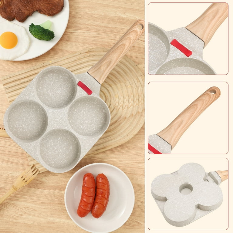 Luiisis 4-Cup Nonstick Egg Frying Pan with Spatula photo 7