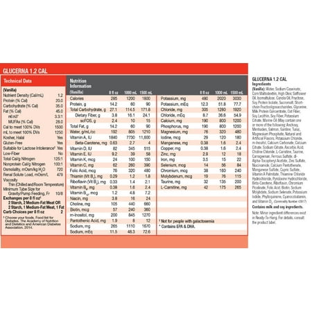 Glucerna 1.2 Cal Nutritional Supplement - R-L62675