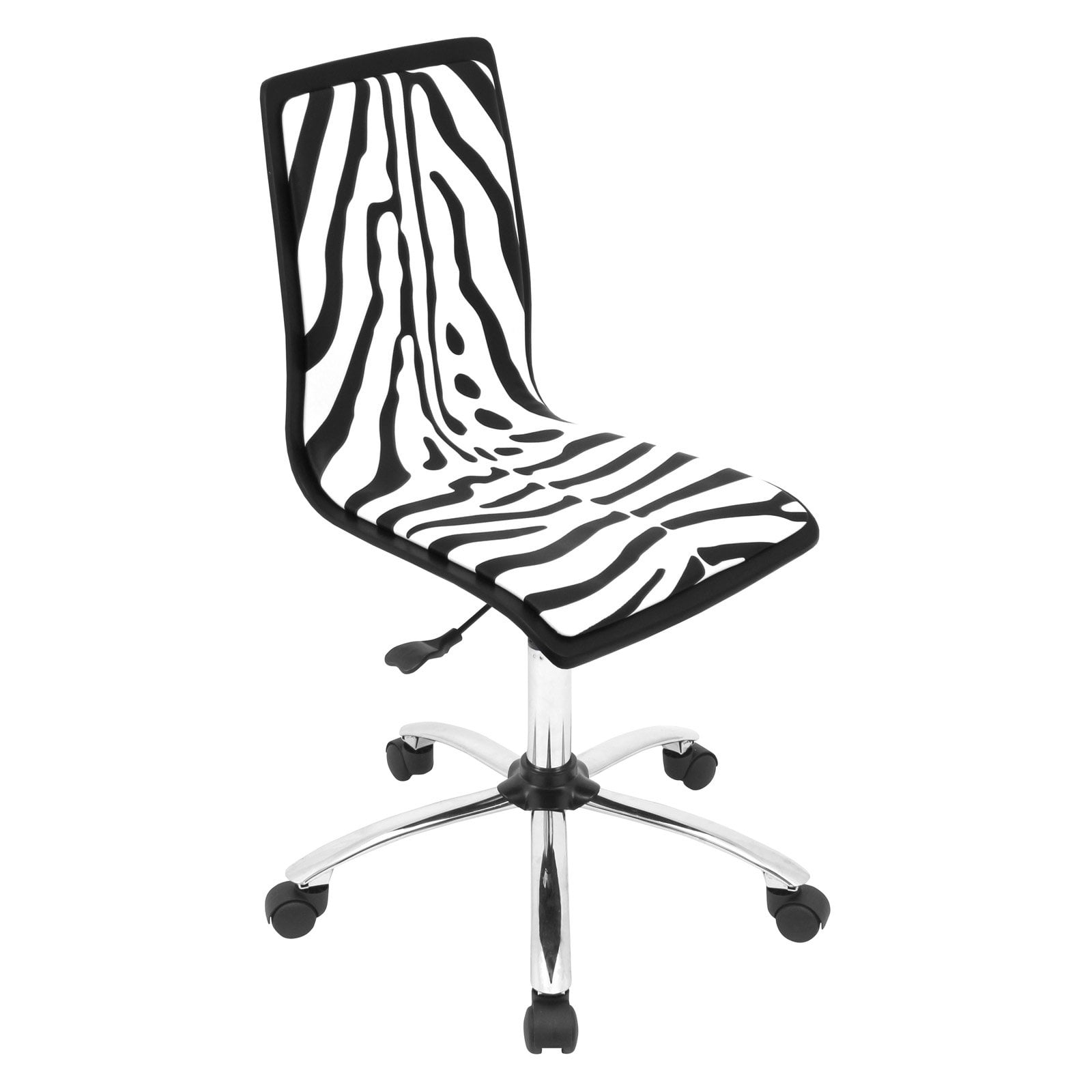 LumiSource Printed Zebra Computer Chair