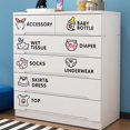 thumbnail image 2 of Oferta por tiempo limitado!Clasificación de identificación de ropa para habitación y dormitorio de bebé T1172 pegatinas removibles decoración del hogar pegatina para armario calcomanía dormitorio vin, 2 of 4