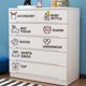 thumbnail image 2 of Clasificación de identificación de ropa para habitación de bebé y dormitorio T1172 pegatinas removibles decoración del hogar pegatina para armario calcomanía dormitorio vinilo arte Mural, 2 of 4
