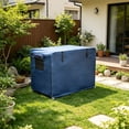 thumbnail image 1 of Pet Crate Cover, Waterproof Insulated Cage Cover with Zipper Mesh Windows and Roll-Up Flaps, Blue, Cloth, 3 Sizes for Dog Cat Rabbit, 1 of 6