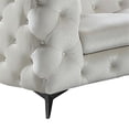 thumbnail image 7 of ACME Atronia Fabric Upholstered Tufted Sectional Sofa with 4 Pillows in Beige, 7 of 7