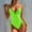 Green, variant on Babysbule Swimsuits for Women Women Fashion One-Piece Hollow Out Bikini Solid Color Swimwear Swimsuit Beachwear Set