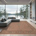 thumbnail image 2 of ODIKA 8'x10' Washable Area Rug Terracotta Elegance with Intricate Floral Motifs Elegant Design Symmetrical for Living Room, Under Sectional, Family , Durable, Non-Slip, 2 of 7