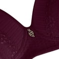 thumbnail image 3 of YWDJ Push up Bras for Women Plus Size Padded Bras No Wire Sleep Bras Adjustable Straps Half Cup Wrap Comfy Bras Padded Comfort Bras Lounge Bras Wine S, 3 of 4