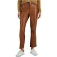 thumbnail image 1 of Tommy Hilfiger Womens Faux Leather Casual Trouser Pants, brown, 32, 1 of 1