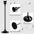 thumbnail image 4 of ZJQYDS Candlestick Holders,Taper Candle Holder for Candlesticks Black Candelabra Candle Holder Vintage Candle Stick Candle Holders for Fireplace Party Dining Home, 4 of 8