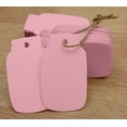 thumbnail image 2 of 100 Pcs Mason Jar Shaped Cardstock Tags Wedding Favor Blank Hang Tag Gift with Free Natural Jute Twine - Colors Available, 2 of 8