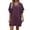 Purple, variant on Sleeveless Swimsuit Coverup for Women Women's V Neck Batwing Sleeve Swimsuit Cover Up Loose Casual Pullover Ruffle Beach Dress for Summer Vacation Wine XL