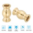 thumbnail image 3 of Uxcell Lamp Solid Brass Spindle, 4Pcs M10 Fine Threaded Turned Brass Spindle,17 x 30mm, 3 of 6