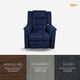 thumbnail image 5 of Sillón Reclinable Onstore Reposet Paris Lino Marino, 5 of 10