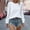 White, variant on Sweatshirt for Women Casual Crew Neck Oversized Long Sleeve Preppy Sweatshirts Fall Pullover Sweaters Textured Tops Blue S