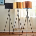 thumbnail image 3 of Teamson Home Cara Tripod Floor Lamp With Gold Shade, 3 of 5