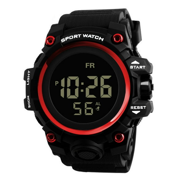 EGNMCR Luxury Men Analog Digital Military Sport LED Wrist Watch Sports Watch