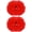 Color#E, variant on 2 Pack of 13 inch Colorful Cheerleading Pom Poms with Baton Handle Sports Dance Cheering Squad Spirit Cheer Plastic Pom Poms for Kids Adults Sports