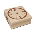 thumbnail image 1 of Blank Clock Telling Time Numbers Math Teacher School Square Rubber Stamp Stamping Scrapbooking Crafting - Small 1.25in, 1 of 7