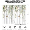 thumbnail image 2 of Green Leaves Curtains-blackout Curtains Bedroom Decor Living Room Darkening Grommet Window Drapes 2 Panels Set 52"x 84", 2 of 2