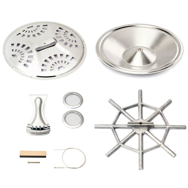 Soidarity Sillín de puente ajustable, pantallas de orificio de sonido, resonador resistente al desgaste, puentes de guitarra, cono de resonador Accesorios para instrumentos musicales Soidarity OD027777-00
