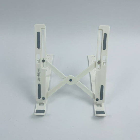 AuyiHomu Laptop Stand for Desk, Adjustable Laptop Stand, Foldable Portable Notebook Holder, for 10-15.6” Laptops, White