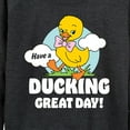 thumbnail image 3 of Instant Message - Ducking Great Day  - Women's Lightweight French Terry Long Sleeve Shirt, 3 of 6