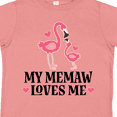 thumbnail image 4 of Inktastic Memaw Loves Me Girl Flamingo Girls Toddler T-Shirt, 4 of 5