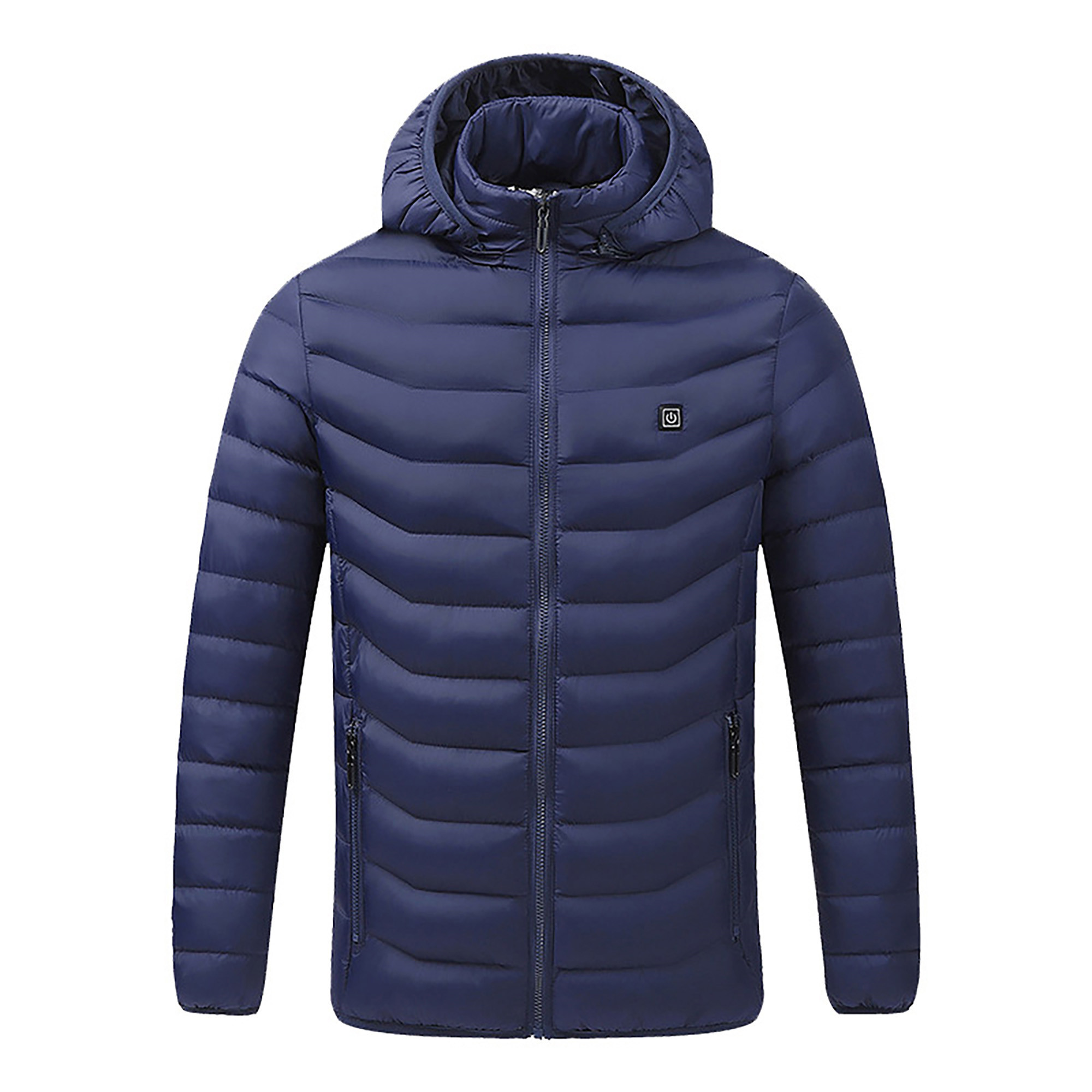 CVLIFE Men's Heated Jacket Full Zip with Detachable Hood (Power Bank is Not Included) Winter Body Warmer Unisex Women Lightweight Heating Coat Clothing - image 3 of 3