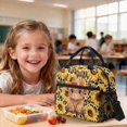 thumbnail image 4 of DISNIMO Highland Cattle Sunflower Print Backpack and Lunch Box Set for Kids, 17 Inch Large School Backpack with Pencil Case, Lightweight Portable Student Bag for Girls 10-12, Back to School Supplies, 4 of 7