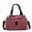 Burgundy, variant on Hobo Handbags Canvas Crossbody Bags for Women, Multi Compartment Tote Purse Medium Satchel-Blue - Medium
