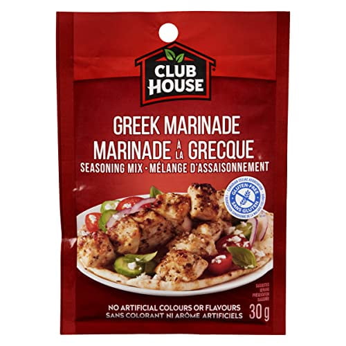 Club House, Dry Sauce/Seasoning/Marinade Mix, Greek, 30g, Case Pack 12 Count