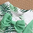 thumbnail image 7 of Karoyedx Baptism Outfits for Boys Baby Boys Formal Suit Set Short Sleeve and Suspender Shorts Pants Outfits Toddler Clothes Green Size,3-6 Months, 7 of 7