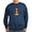 Navy, variant on CafePress - Funy Basset Hound Christmas Art Sweatshirt - Classic Crew Neck Sweatshirt