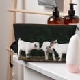 thumbnail image 5 of Picia Cute Goat Baby Printed Leather Travel Toiletry Bag,Cosmetic Organizer, Makeup Travel Bag, Durable Travel Pouch, Compact Toiletry Bag, Travel Accessories, 5 of 6