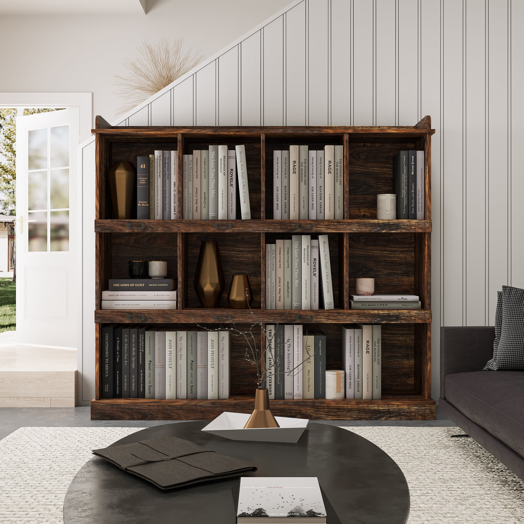 Newboti Furniture 10-shelf Bookcase 10839
