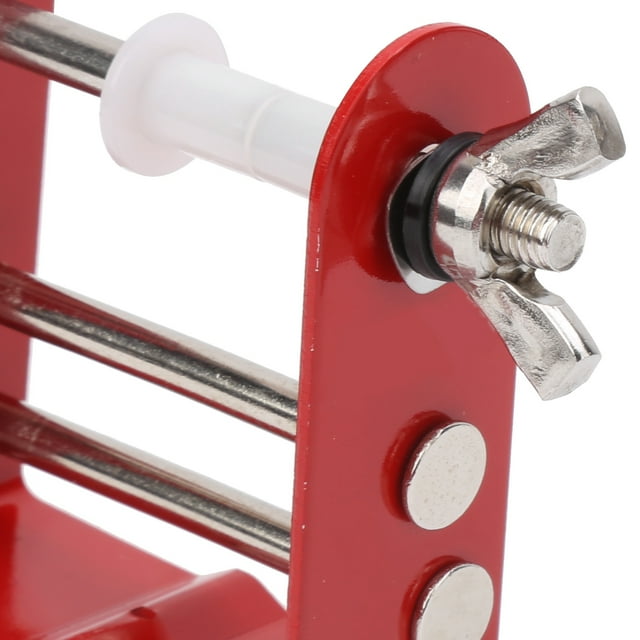 Bow String Serving Jig, Compound Bow String Server High Performance Full Metal Frame Structure Winding Smoothly for Studio for Office for Home for Life Black,Red,Blue