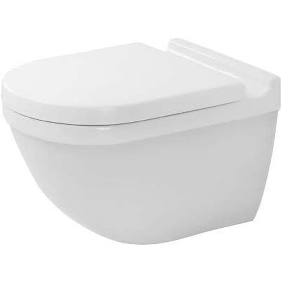 Duravit 222509-Dual Starck 3 0.8/1.6 Gpf Dual Flush Wall Mounted One Piece Elongated