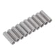thumbnail image 2 of Juego de 10 tuercas de acoplamiento hexagonales Conector de acero inoxidable 304 Sujetador industrial M8x1.25 13 L45mm, 2 of 9