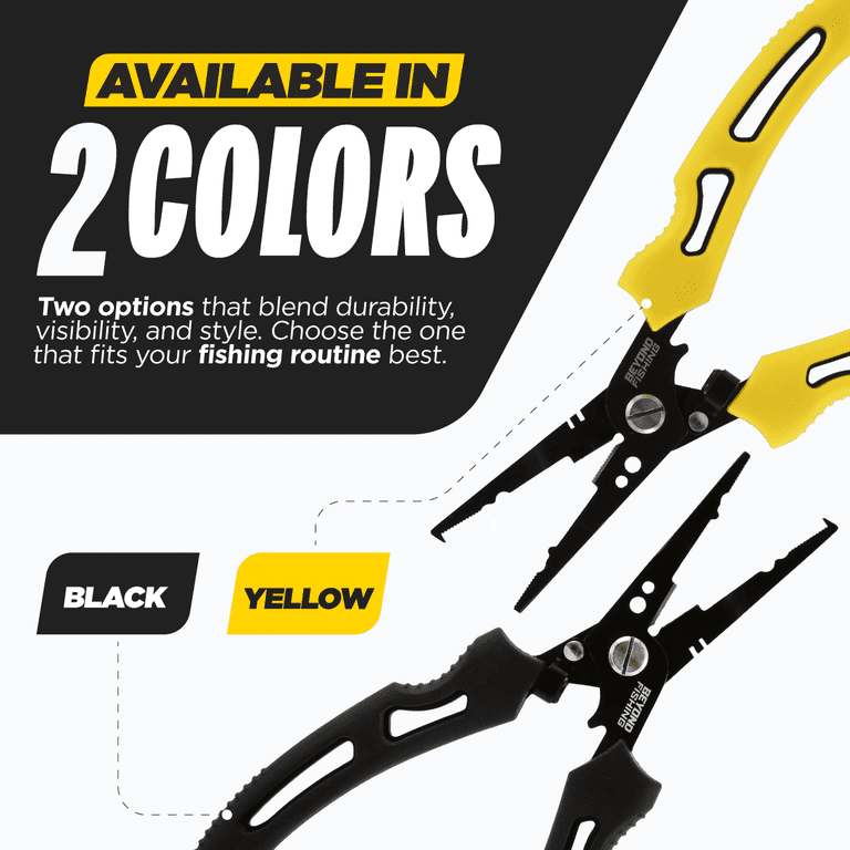 best fishing pliers with hook cutter Hook-Eze Aluminum Plier ring nose design for opening tight rings QuickRig Multifunction Fishing Pliers -