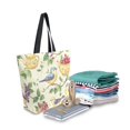 thumbnail image 2 of FORMRS Womens Canvas Tote Bag with Zipper Inner Pocket Shoulder Handbag, Birds with Strawberries, 2 of 7