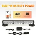 14" Battery Powered Emergency Strobe Lights Bar for Truck Vehicle