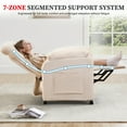 thumbnail image 6 of Power Recliner Chair, Holaki Electric Power Recliner with Side Pocket and Remote, Modern Chenille Fabric Recliner Chairs for Adults, Small Recliner for Small Space Nursery Living Room, Beige, 6 of 11
