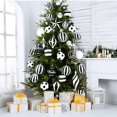 thumbnail image 2 of 8-30cm 1-6pcs Christmas Tree Decoration White Black Balls Christmas Home Holiday Party Ornaments Hanging Ball 2025 New Year Gift, 2 of 5