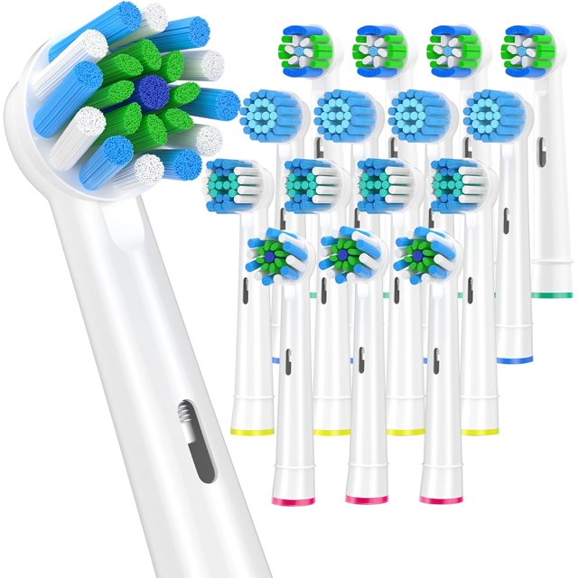 Replacement Toothbrush Heads Compatible with Oral B Electric Toothbrush,16pcs White Toothbrush Heads Refill for 4Precision,4Sensitive,4Precision PRO,4Cross,Medium and Soft Brush Heads