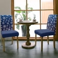 thumbnail image 3 of Chair Covers for Dining Room Set of 8,Christmas Snowflake Stretch Seat Protector Removable Washable Chairs Slipcovers for Kitchen Banquet Wedding Hotel,Winter Snowfall on Sage Green, 3 of 6