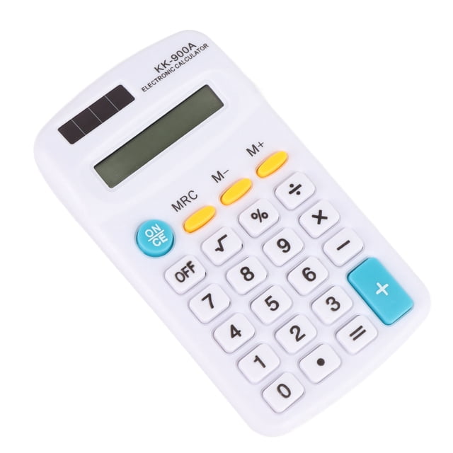Mini Calculadora, Pantalla LCD De 8 Dígitos, Batería Solar Portátil, Doble Potencia, Con Botones Sensibles, Para Oficina, Escuela, Negocio, Hogar