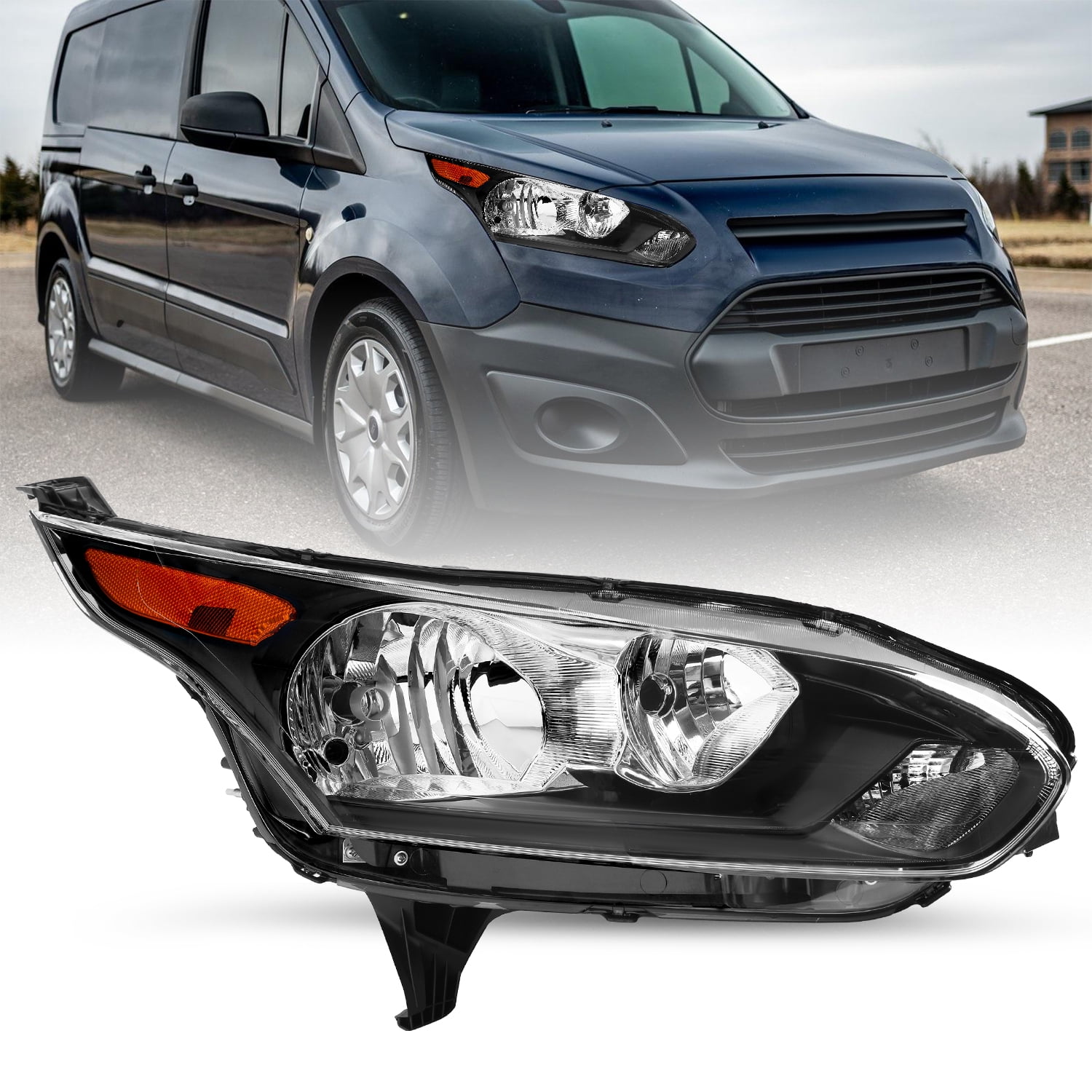 Fit 2014-2018 Ford Transit Connect Halogen Passenger Headlight Headlamp