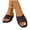 Red, variant on Women's Slides Versatile Wedge Heel Round Toe Open-Toe Breathable Comfortable Beach Slippers Gold 7
