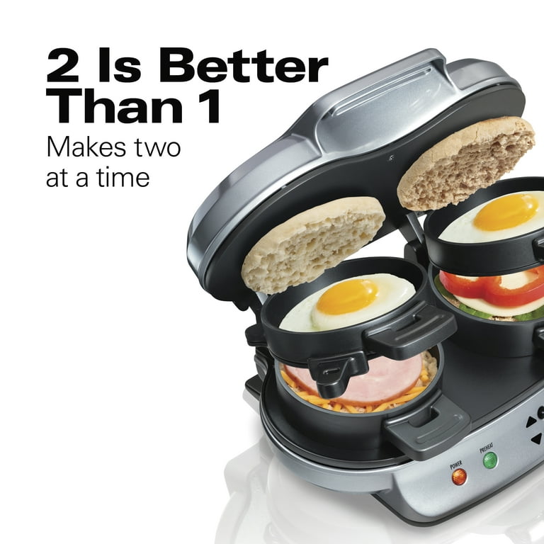 Dual Breakfast Sandwich Maker with Timer